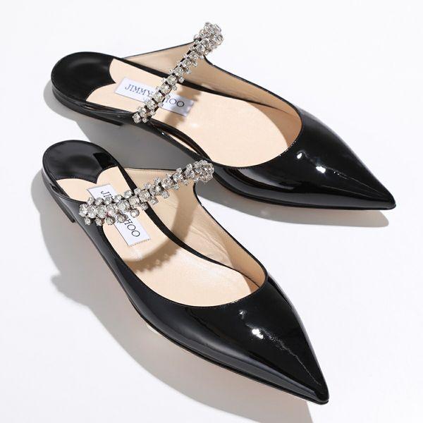 JIMMY CHOO（ジミーチュウ） ミュール BING FLAT PAT レディース