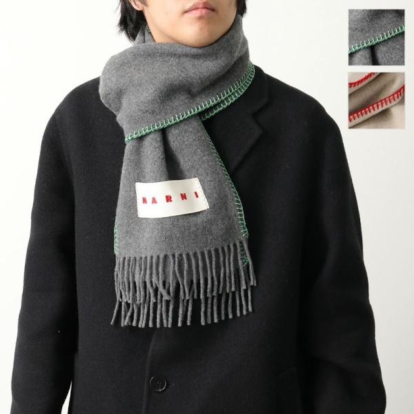 MARNI（マルニ） マフラー SCZC0068Y0 UAW031 メンズ ロゴ フリンジ