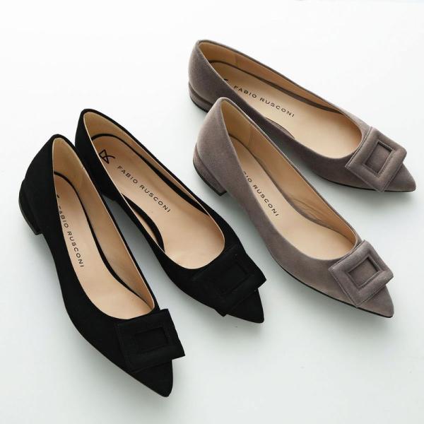 FABIO RUSCONI（ファビオルスコーニ） パンプス F-6186 CAMOSCIO