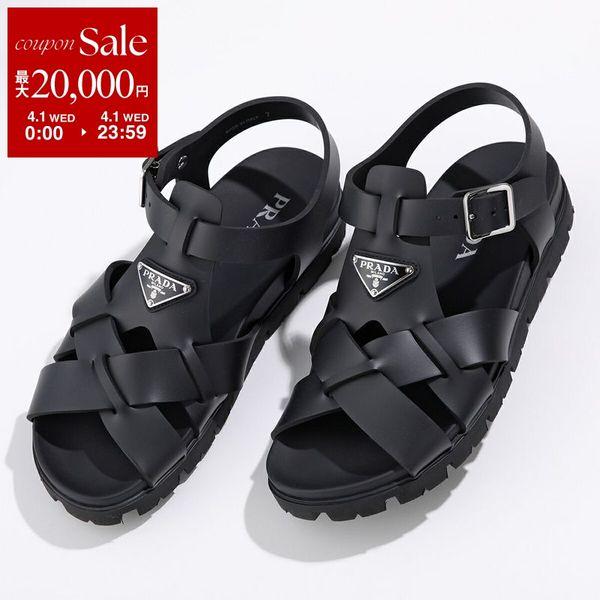 PRADA（プラダ） クロスサンダル 2X3118 3LKK メンズ トライアングル