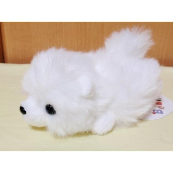 Little Beans ぬいぐるみ（ポメラニアン・白） : 犬種別犬雑貨わん