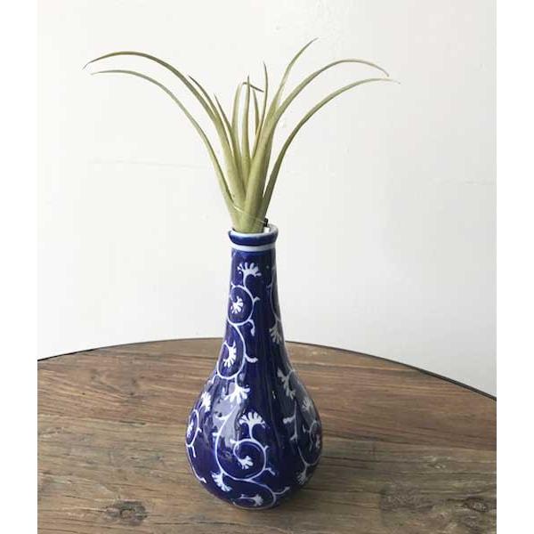 花器 おしゃれ 一輪挿し 花瓶 花びん 信楽焼 陶器 花入れ 藍染め