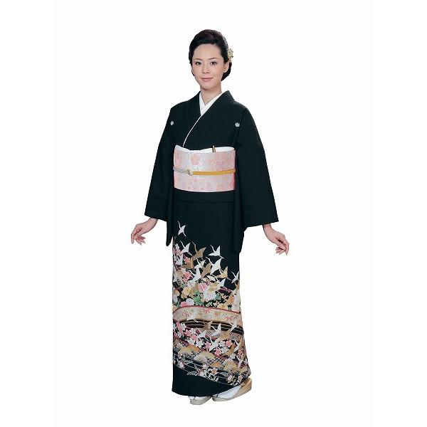 H.L（アッシュ・エル） 洗える着物 紋付き黒留袖「五三の桐」通紋 H・L