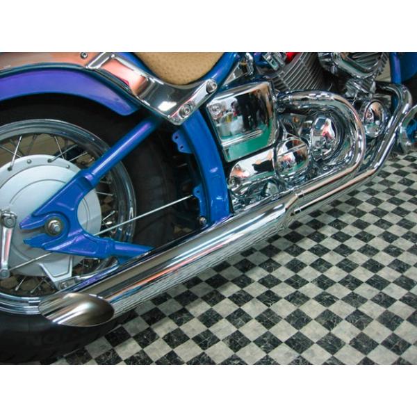 KENTEC（ケンテック） 極太スラッシュカット2IN1マフラー 90Φ ドラッグ