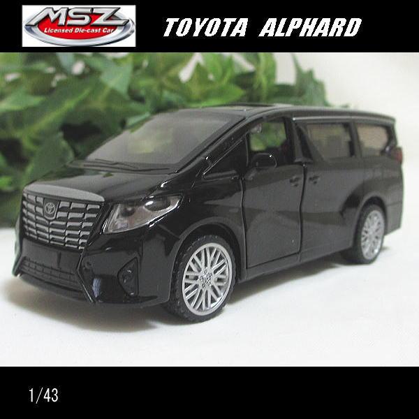 1/43トヨタ アルファード/TOYOTA ALPHARD(ブラック)/MSZ Metal Speed