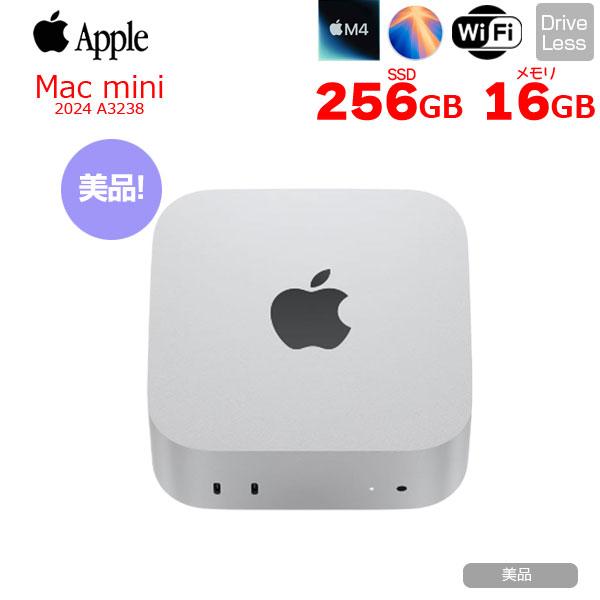 Mac mini Apple MU9D3J/A A3238 M4 2024 手のひらサイズ小型デスク