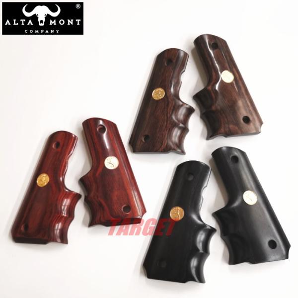 ☆ アルタモント COLT M1911A1 ガバメント用 木製グリップ フィンガー