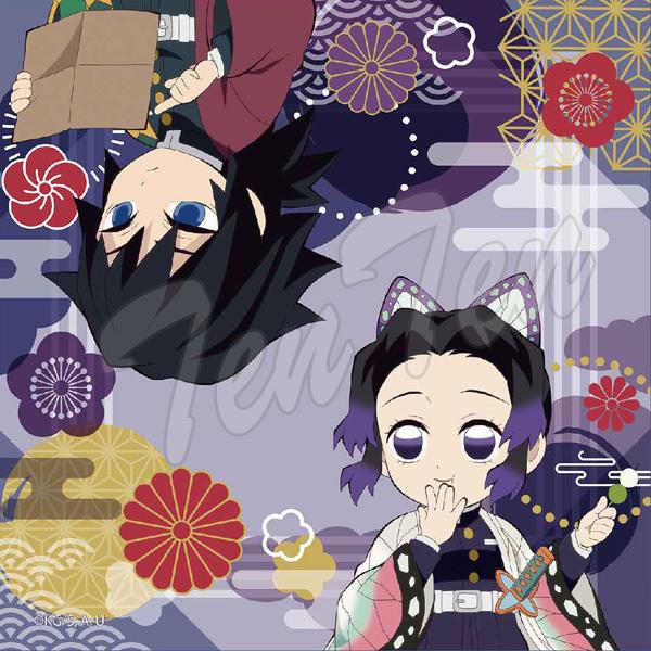 鬼滅の刃 街道歩きシリーズ ミニタオル 義勇 しのぶ きめつのやいば