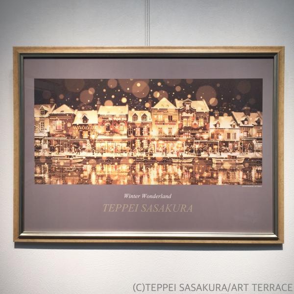 オリジナル（中型）ポスター 「サン・ルーに降る雪」レギュラー額