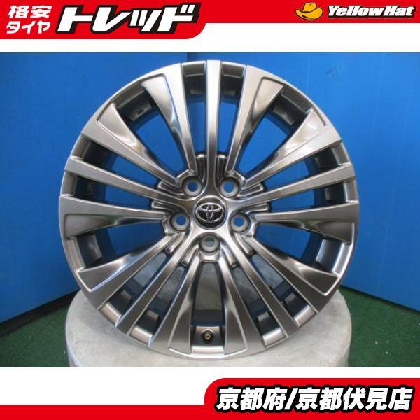 4本 新車外し 美品 トヨタ ハリアー 80系 純正 19インチ 7J +35 5H