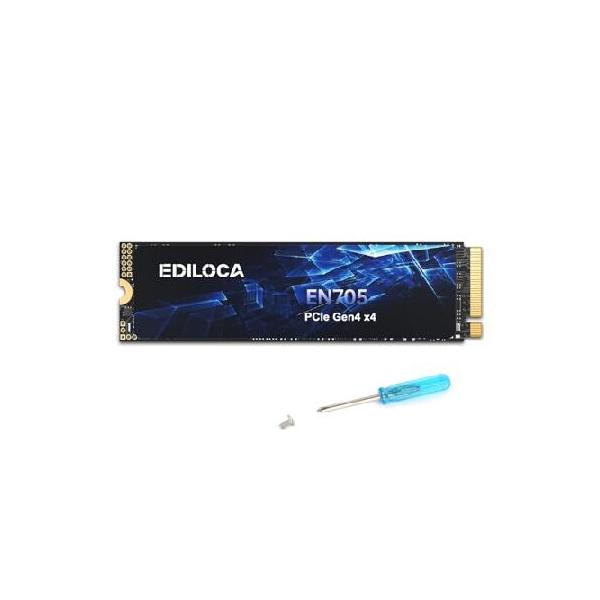 平行輸入品】Ediloca EN705 SSD 2TB PCIe Gen4, NVMe M.2 2280, Up to