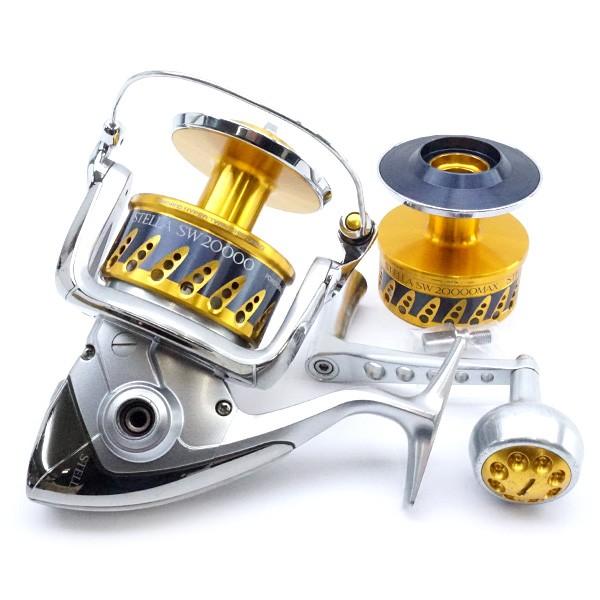 美品 シマノ 08ステラSW 20000PG 夢屋20000MAXスプール、MCワークス BB