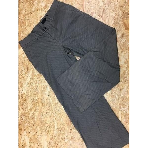 RICO リコ フレアパンツ ブーツカット ボタンフライ ピンストライプ柄