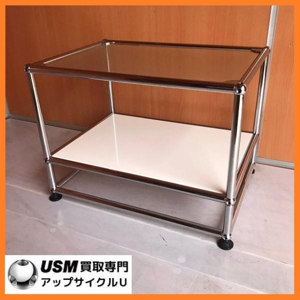 USM USM Haller ハラーシステム ガラス天板 ローテーブル／サイド