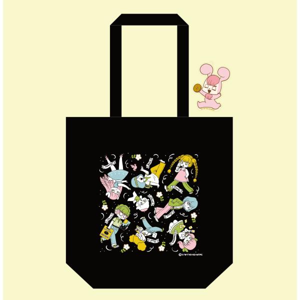 山本ルンルン アクキー付キャンバストートバッグ（マシュマロ通信