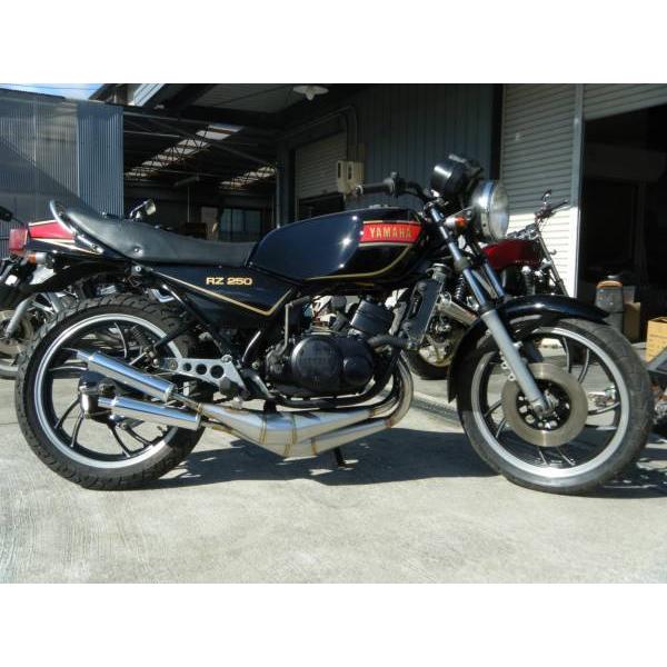 RZ250/350用 ステンレス クロス右2本出しストリートチャンバー 【ゼス