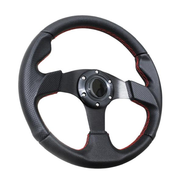 モモ形状 MOMOステアリング レッドステッチ レザー 32Φ GRIP ROYAL