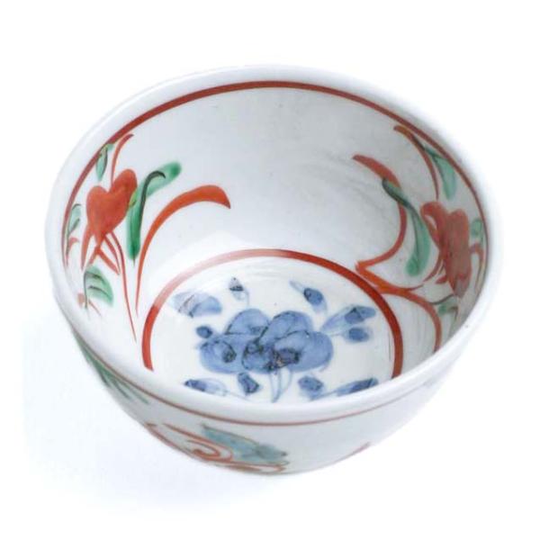 九谷焼：呉須赤絵牡丹文茶碗・須田菁華《汲出・9.0cm》 : 和食器の愉し