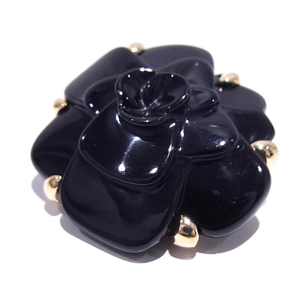 CHANEL（シャネル） YG 750 K18 カメリア ペンダントトップ オニキス