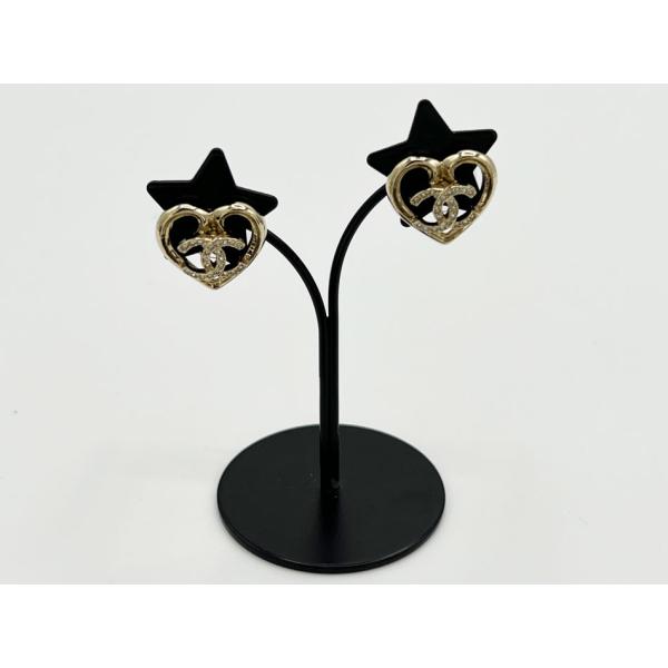 CHANEL（シャネル） 送料無料 ココマーク ハート ピアス ライン