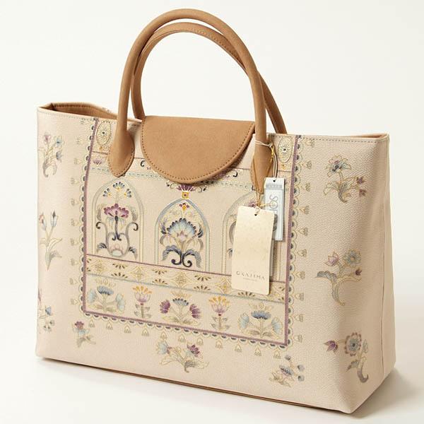 和装バッグ 岡重バッグ OKAJIMAバッグ 正絹 友禅 手描き 手作り