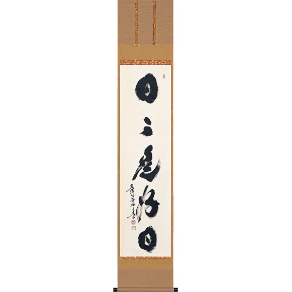 掛軸 (掛け軸) 茶掛け 日々是好日 小林太玄 尺幅立 約横30cm×縦185cm
