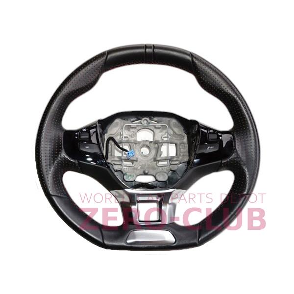 プジョー308 T9WHN02用 純正 ステアリング ブラック＆レッドステッチ