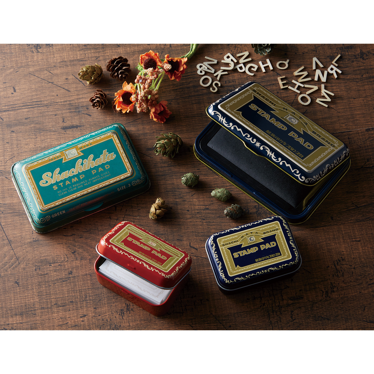 万年スタンプ台缶入りメモ 赤|ZEV-TW-MH-002|商品カタログ|シヤチハタ