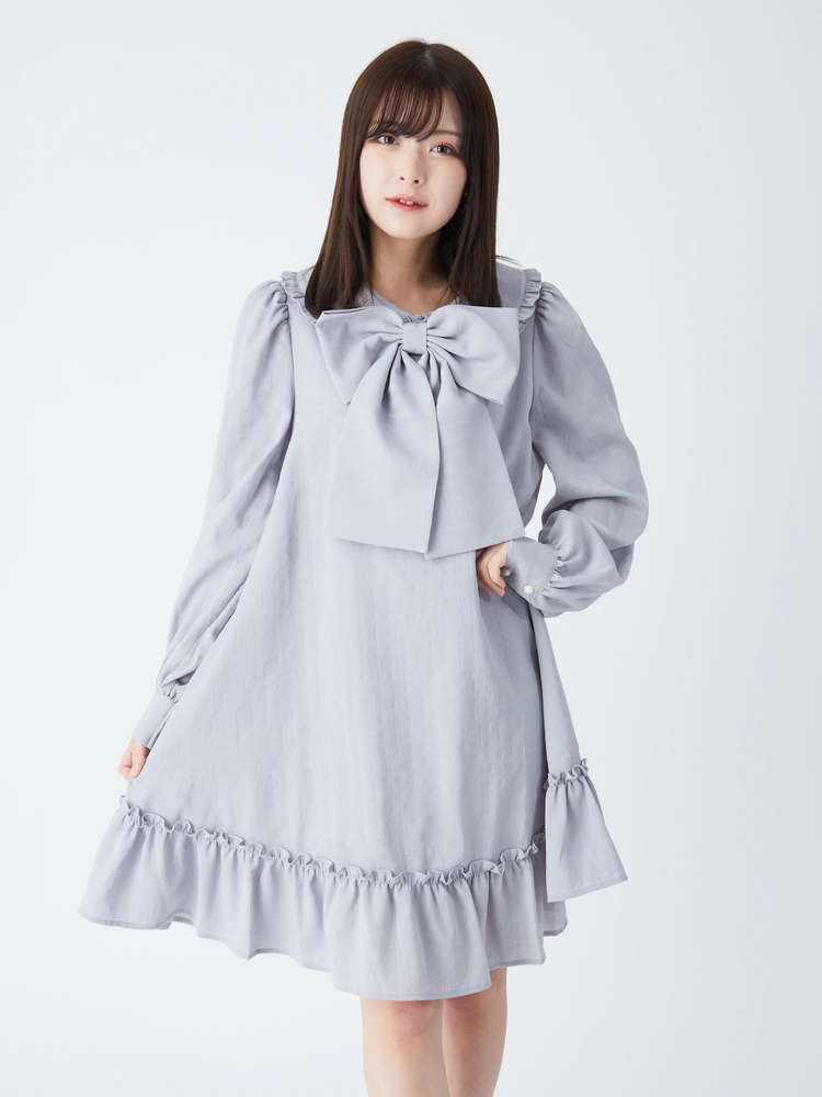 Aラインギャザーワンピース - Ank Rouge(アンクルージュ)のワンピース