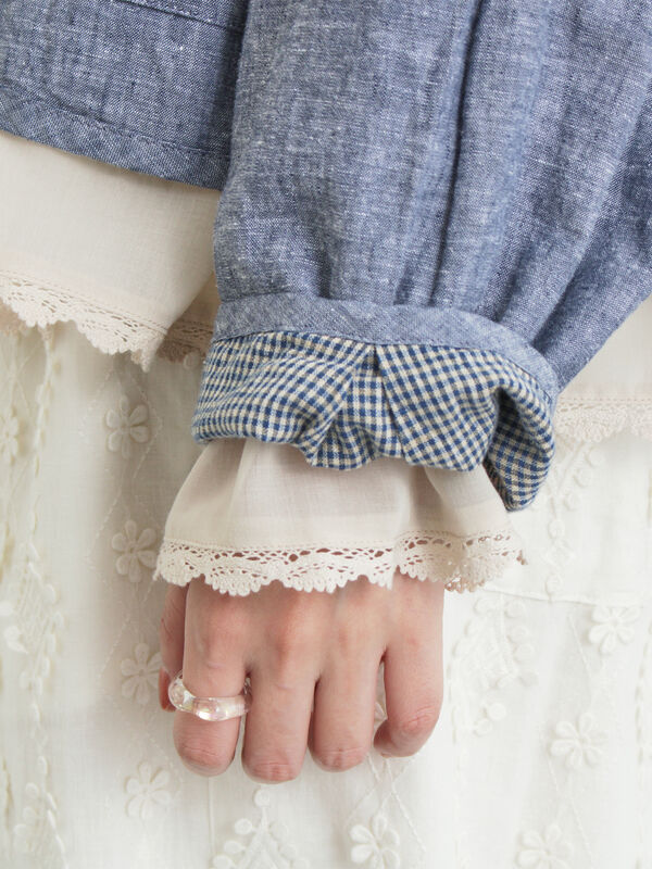 kazumi×Samansa Mos2】リバーシブルジャケット（ブラック/レッド