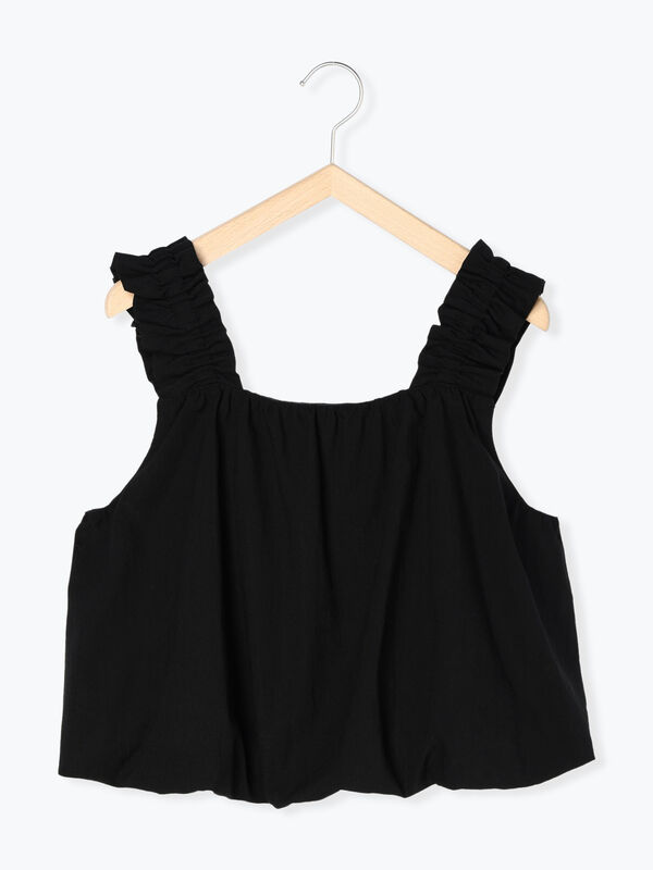 セール】 キャミブラウス【セットアップ可】（ブラック/ベージュ