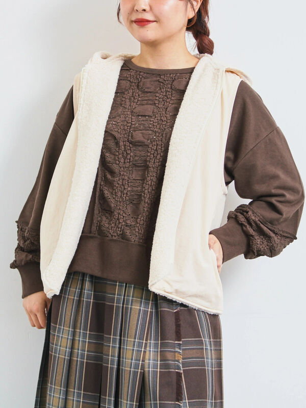 STRATO購入 25aw LOLO LIKE 新同タグ付 リバーシブル ベスト ◇STRATO