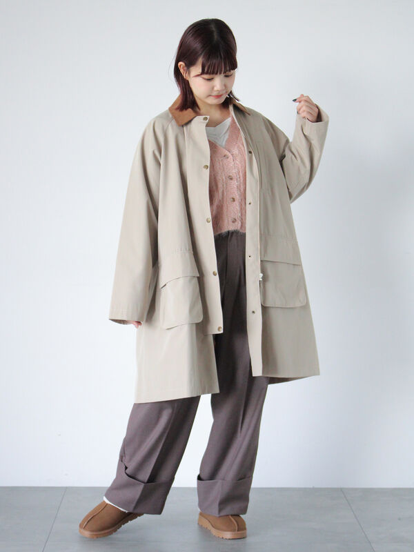 コーデュロイ襟コート（アウター/コート）【セール】｜ehka sopo