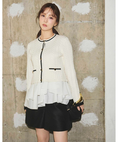 店舗限定》レース切替ラガーニット | ニット | Arpege story