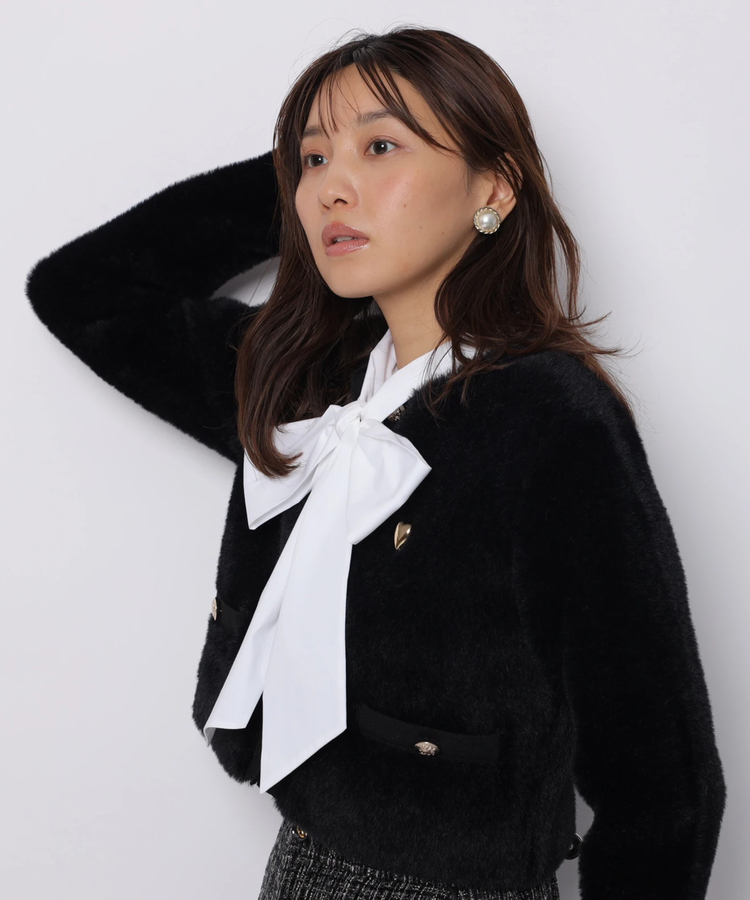 ファーリージャケットライクカーデ JUSGLITTY カーディガン | カーデ