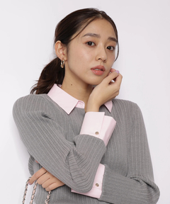 シャツレイヤードライクニット | ニット | JUSGLITTY（ジャス