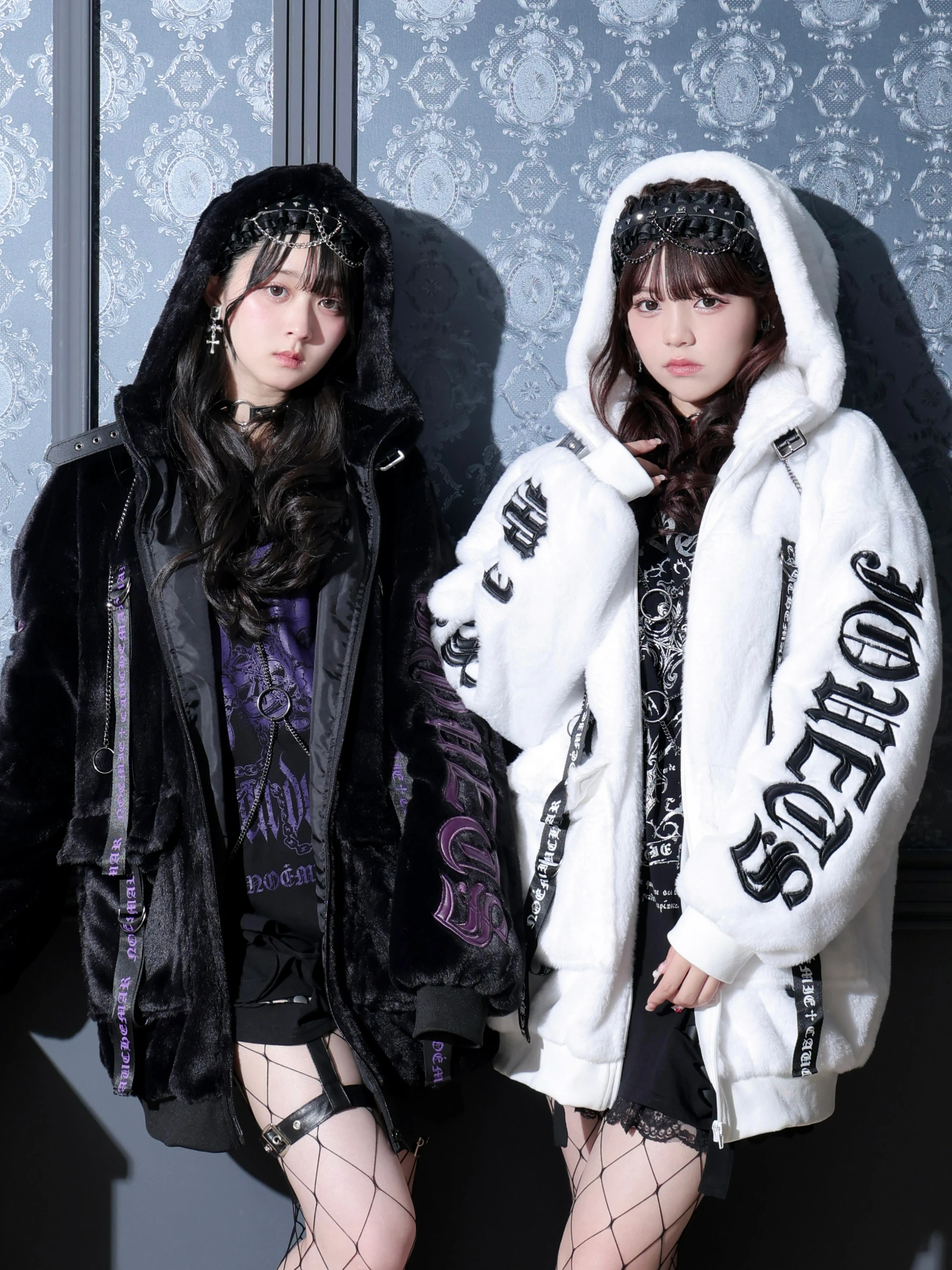 スタンドフードユニセックスファーブルゾン（ブルゾン｜オフホワイト