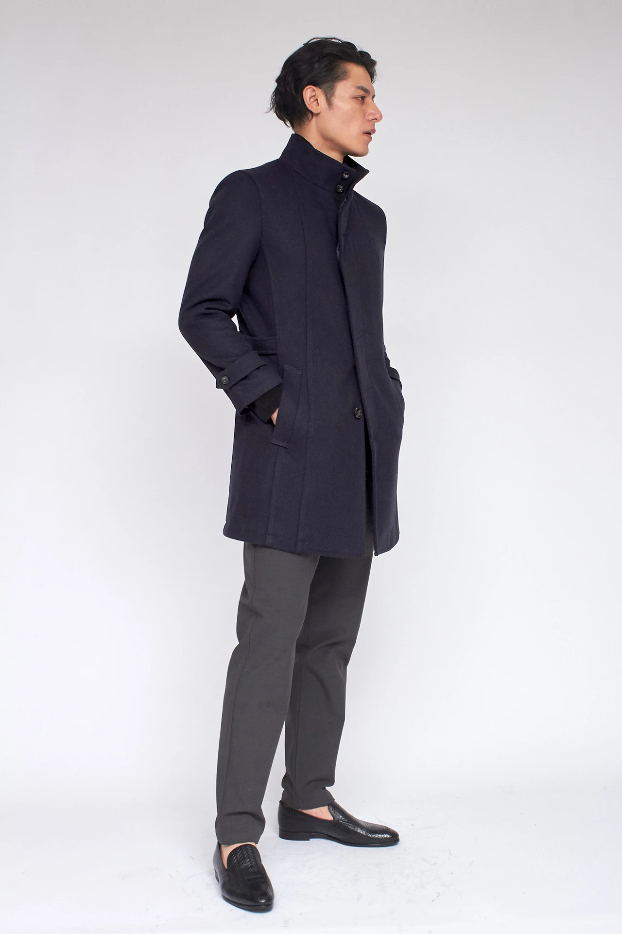 ZERO by TORNADO MART∴ダイヤゴナルメルトンスタンドコート / TORNADO