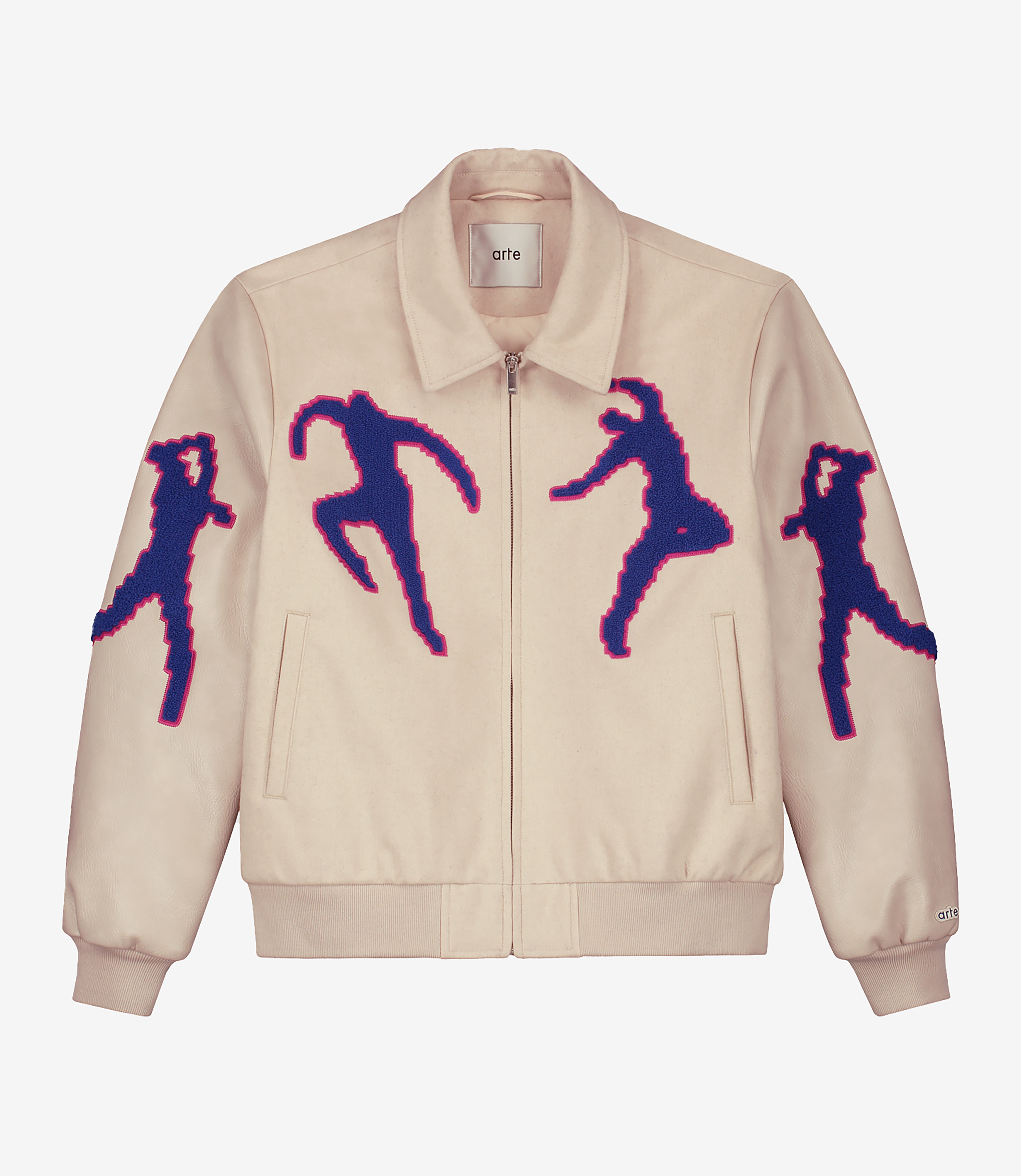 Shop Arte Antwerp Jonah Pixel Dancer Vasirty Jacket Cream at itk
