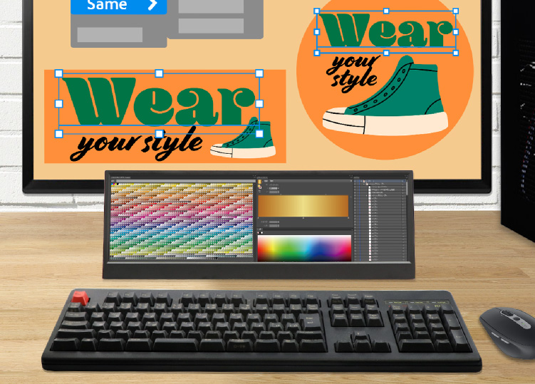 ITPROTECH 14.0型バータイプモニター SCREEN PLUS LCD14HCR-IPSW