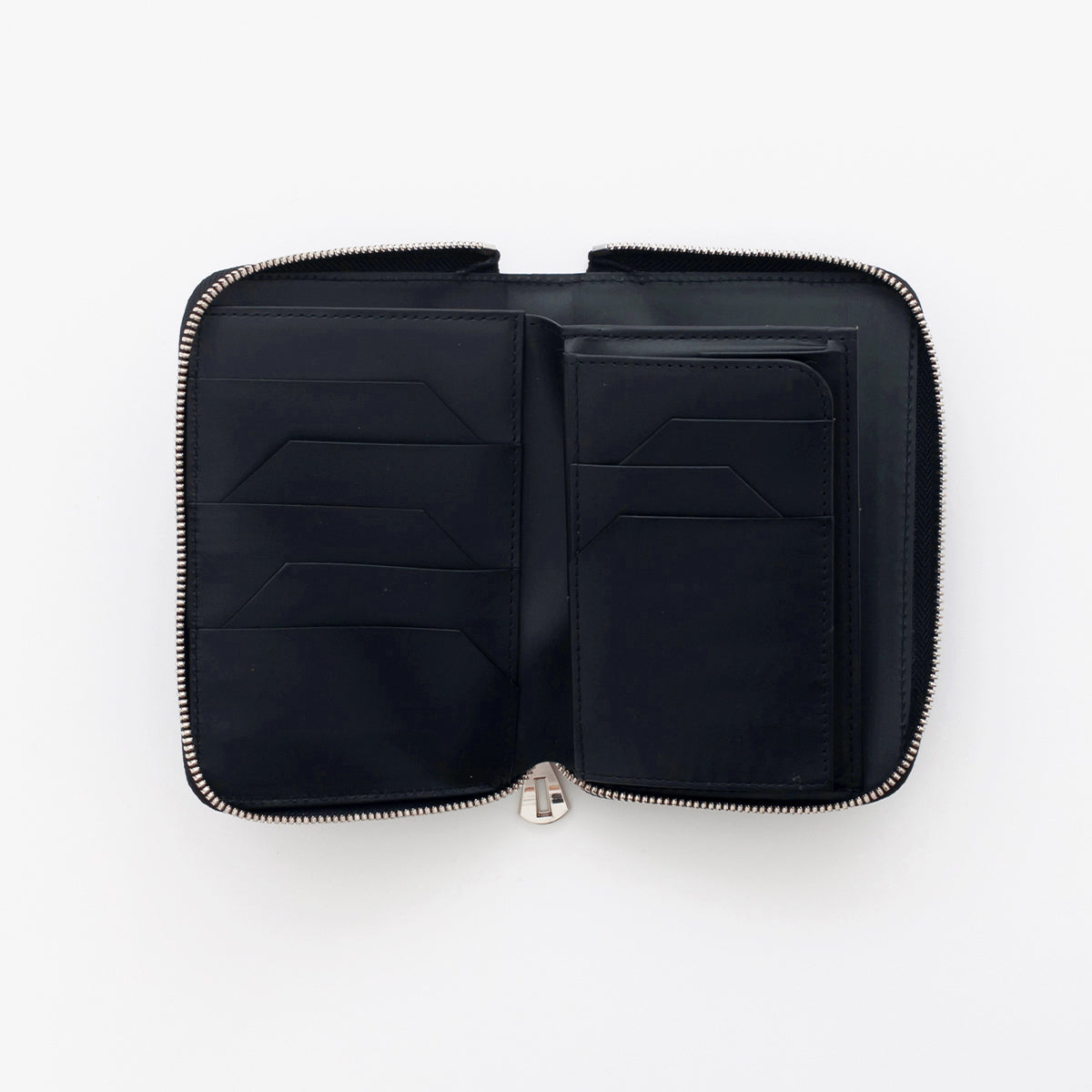 CRISTY STUFFING MID WLT.5｜徳島藍×クロコダイルの手染めレザー財布