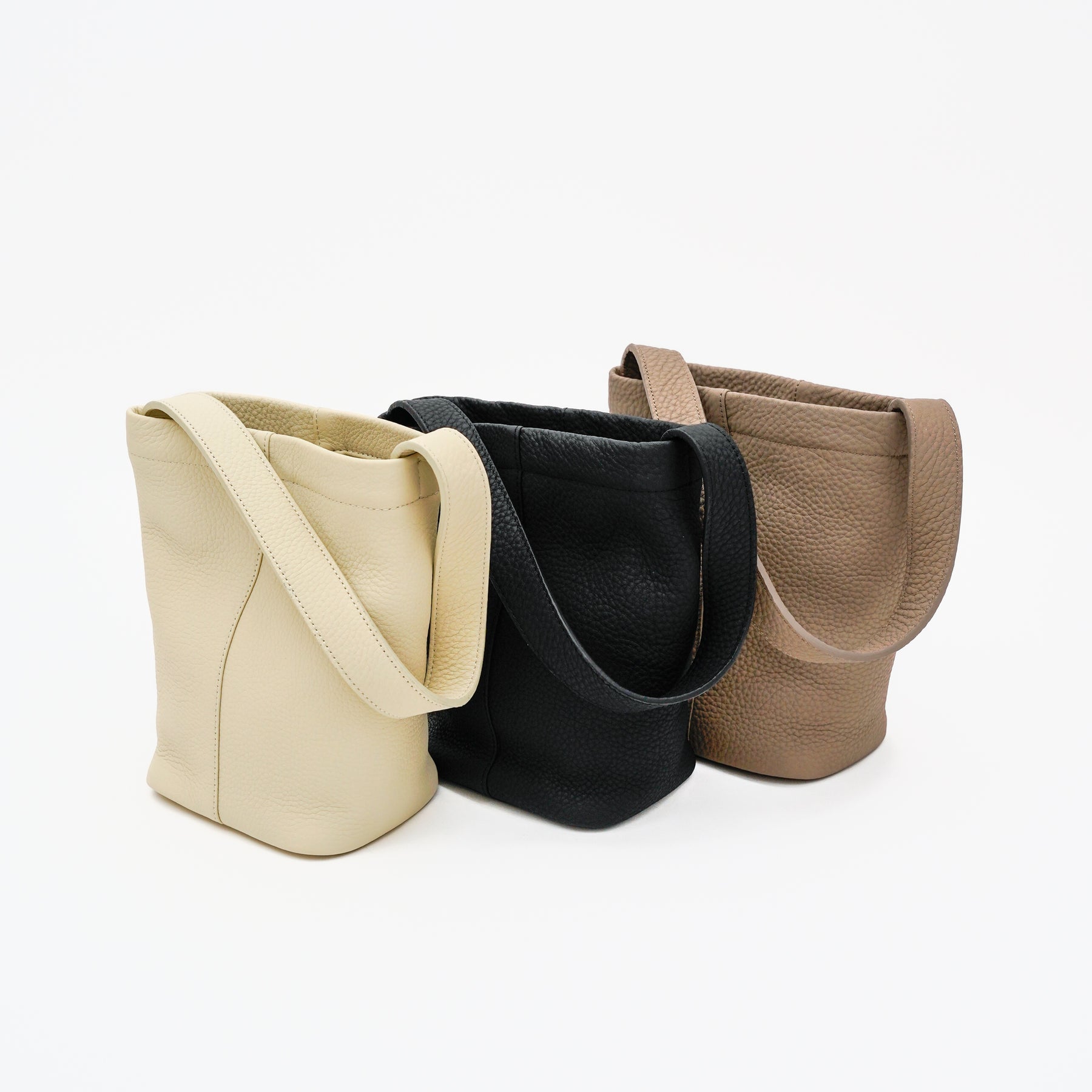 MARY BUCKET SHOULDER MINI / DIPLO SKY｜上品ミニバケットバッグ