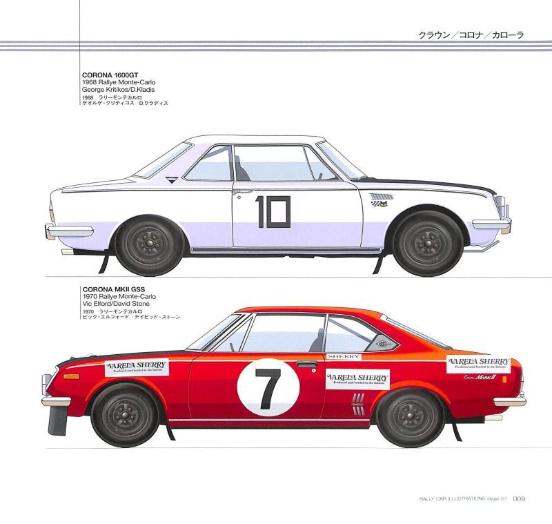 RALLY CAR ILLUSTRATIONS stage03 TOYOTA