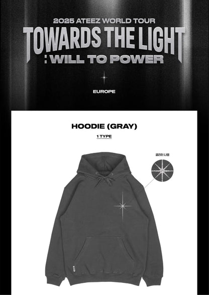 ATEEZ - TOWARDS THE LIGHT: WILL TO POWER 2025 - HOODIE (GRAY) – J