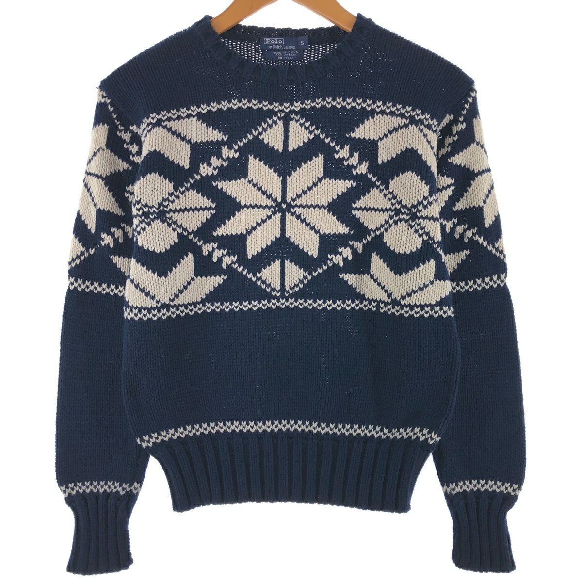 古着 ラルフローレン Ralph Lauren POLO by Ralph Lauren スノー柄 雪