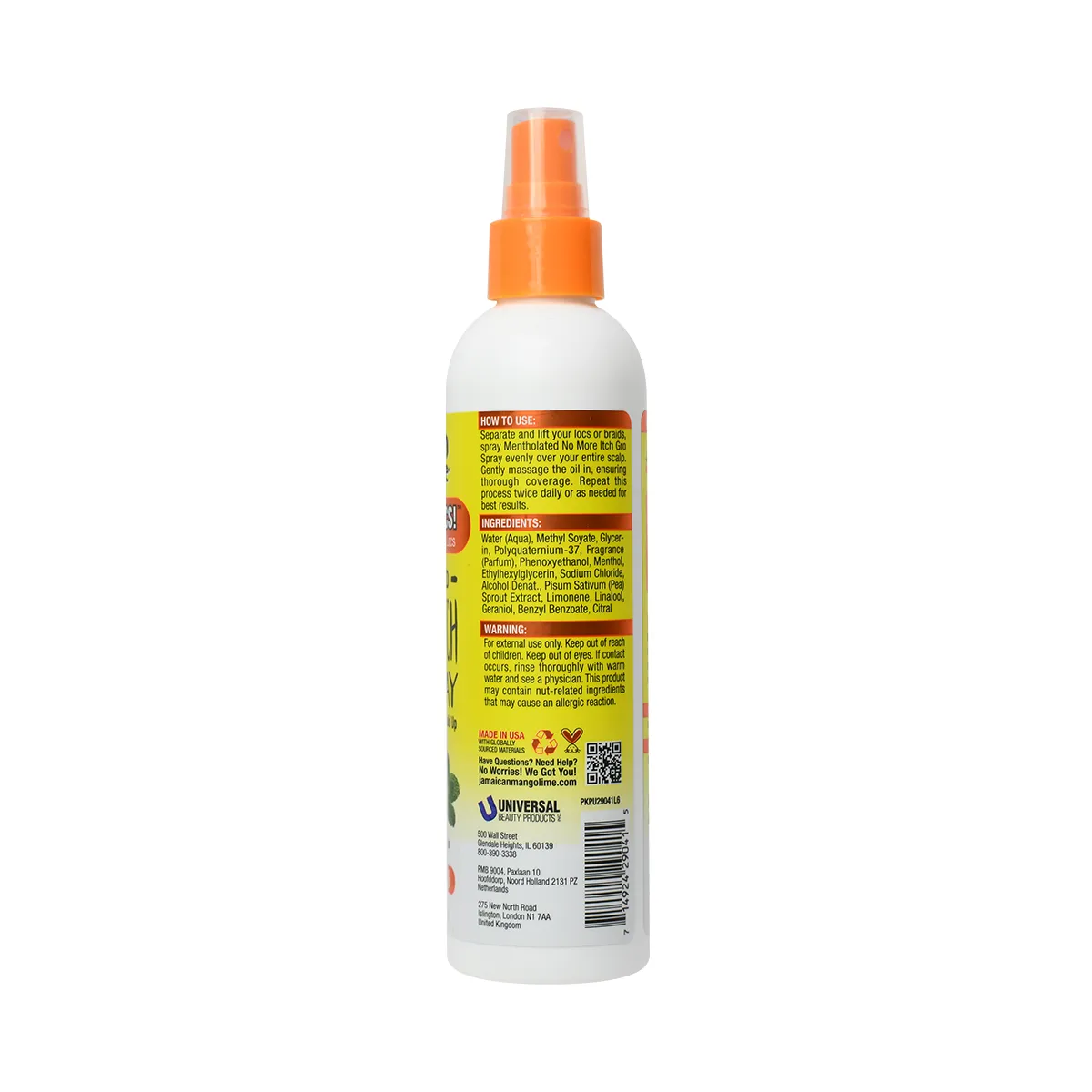 No More Itch Gro Spray - Mentholated – Jamaican Mango & Lime