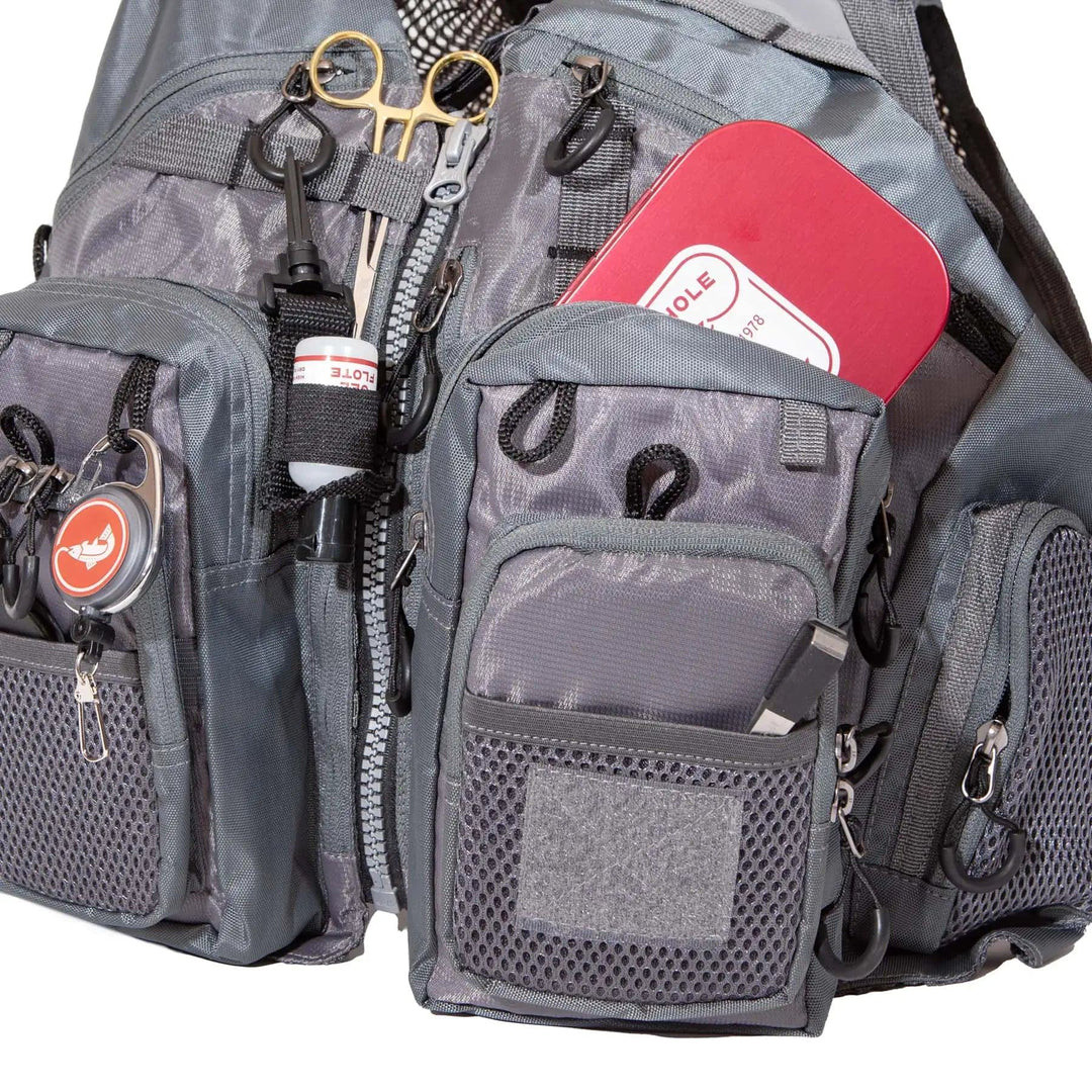 JHFLYCO Adjustable Mesh Fishing Vest – All-Day Comfort with Smart