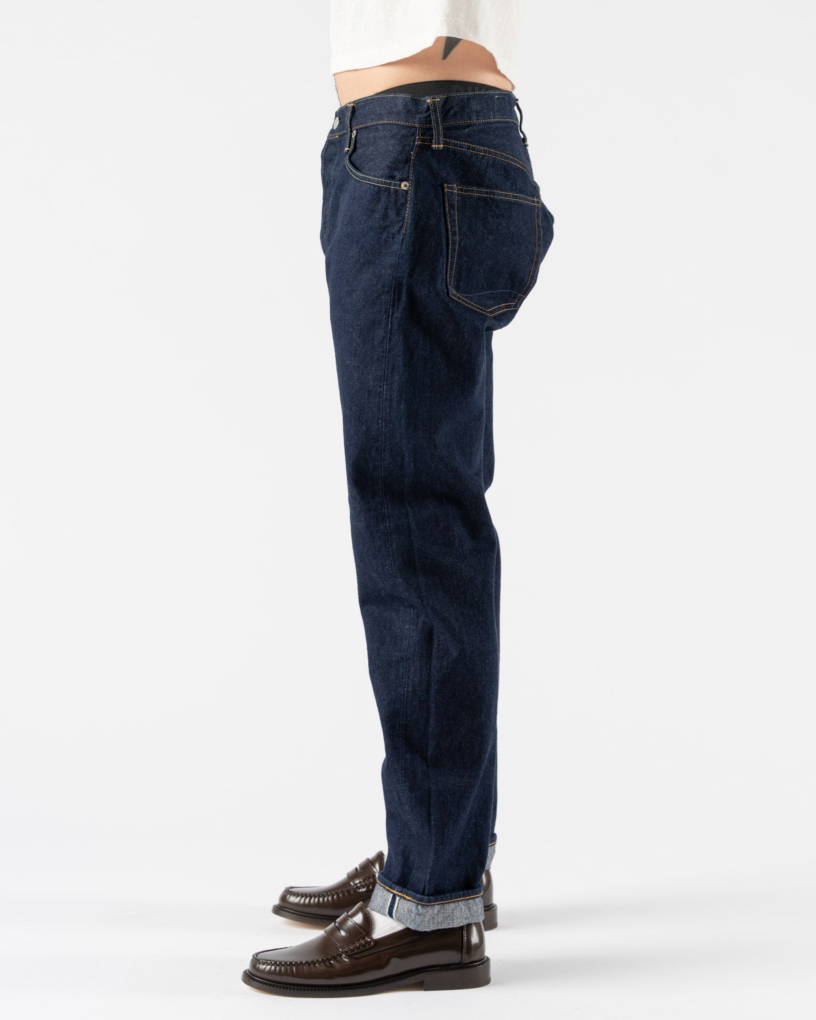 orSlow 105 Standard Selvedge Denim in One Wash Curated at Jake and