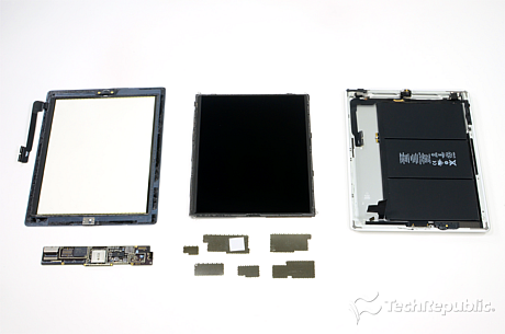 分解、新しい「iPad」--Wi-Fiモデルの内部を見る - CNET Japan