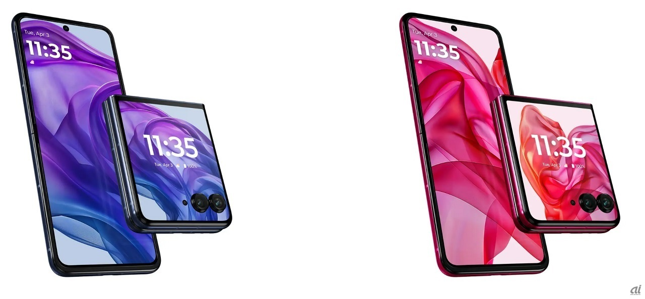モトローラ、折りたたみ「razr 50 ultra」--最上位スマホを国内発表、2